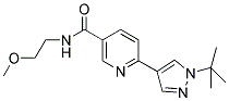 6-(1-TERT-BUTYL-1H-PYRAZOL-4-YL)-N-(2-METHOXYETHYL)NICOTINAMIDE 结构式