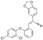 2-(1,3-BENZODIOXOL-5-YL)-3-[2-(2,4-DICHLOROPHENOXY)PHENYL]ACRYLONITRILE 结构式