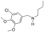 N-(3-CHLORO-4,5-DIMETHOXYBENZYL)BUTAN-1-AMINE 结构式