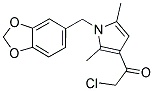 1-[1-(1,3-BENZODIOXOL-5-YLMETHYL)-2,5-DIMETHYL-1H-PYRROL-3-YL]-2-CHLOROETHANONE 结构式