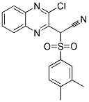 (3-CHLORO-QUINOXALIN-2-YL)-(3,4-DIMETHYL-BENZENESULFONYL)-ACETONITRILE 结构式