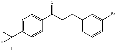 3-(3-BROMOPHENYL)-4'-TRIFLUOROMETHYLPROPIOPHENONE 结构式