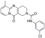 N-(3-CHLOROPHENYL)-6-METHYL-11-OXO-4,11-DIHYDRO-1H-DIPYRIDO[1,2-A:4',3'-D]PYRIMIDINE-2(3H)-CARBOXAMIDE 结构式