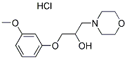 1-(3-Methoxyphenoxy)-3-morpholin-4-ylpropan-2-ol hydrochloride 结构式