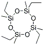1,3,5,7 TETRAETHYL-1,3,5,7 TETRAMETHYLCYCLO-TETRASILOXANE 结构式