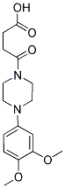 4-[4-(3,4-Dimethoxyphenyl)piperazin-1-yl]-4-oxobutanoic acid 结构式