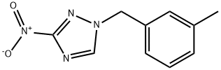 1-(3-METHYL-BENZYL)-3-NITRO-1H-[1,2,4]TRIAZOLE 结构式