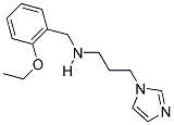 N-(2-ETHOXYBENZYL)-N-[3-(1H-IMIDAZOL-1-YL)PROPYL]AMINE 结构式