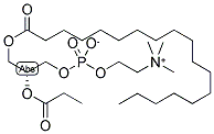 1-O-OCTADECYL-2-PROPIONYL-SN-GLYCERO-3-PHOSPHOCHOLINE 结构式