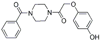 4-[2-(4-BENZOYLPIPERAZIN-1-YL)-2-OXOETHOXY]PHENOL 结构式