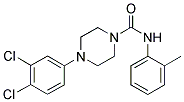 (4-(3,4-DICHLOROPHENYL)PIPERAZINYL)-N-(2-METHYLPHENYL)FORMAMIDE 结构式