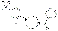 1-BENZOYL-4-[2-FLUORO-4-(METHYLSULFONYL)PHENYL]-1,4-DIAZEPANE 结构式