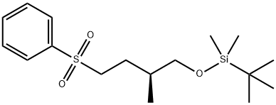 (3S)-4-([TERT-BUTYL(DIMETHYL)SILYL]OXY)-3-METHYLBUTYL PHENYL SULFONE 结构式