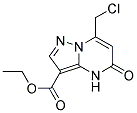 7-CHLOROMETHYL-5-OXO-4,5-DIHYDRO-PYRAZOLO[1,5-A ]PYRIMIDINE-3-CARBOXYLIC ACID ETHYL ESTER 结构式