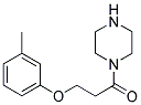 1-PIPERAZIN-1-YL-3-M-TOLYLOXY-PROPAN-1-ONE 结构式