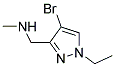 (4-BROMO-1-ETHYL-1 H-PYRAZOL-3-YLMETHYL)-METHYL-AMINE 结构式