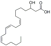 3(R,S)羟基-8(Z),11(Z),14(Z)-二十碳三烯酸 结构式