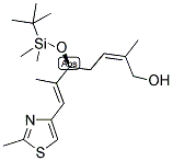 (-)-(2Z,5S,6E)-5-([TERT-BUTYL(DIMETHYL)SILYL]OXY)-2,6-DIMETHYL-7-(2-METHYL-1,3-THIAZOL-4-YL)HEPTA-2,6-DIEN-1-OL 结构式