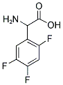2-氨基-2-(2,4,5-三氟苯基)乙酸 结构式