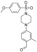 4-(4-[(4-METHOXYPHENYL)SULFONYL]PIPERAZIN-1-YL)-2-METHYLBENZALDEHYDE 结构式