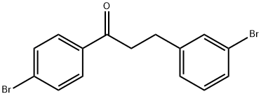 4'-BROMO-3-(3-BROMOPHENYL)PROPIOPHENONE 结构式