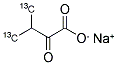 2-KETO-3-(METHYL-13C)-BUTYRIC ACID-4-13C SODIUM SALT 结构式