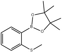 2-甲硫基苯硼酸频哪醇酯 结构式