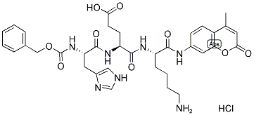 Z-His-Glu-Lys-MCA hydrochloride 结构式