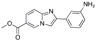 2-(3-AMINO-PHENYL)-IMIDAZO[1,2-A]PYRIDINE-6-CARBOXYLIC ACID METHYL ESTER 结构式