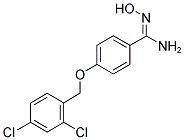 4-[(2,4-DICHLOROBENZYL)OXY]-N'-HYDROXYBENZENECARBOXIMIDAMIDE 结构式