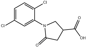 1-(2,5-DICHLOROPHENYL)-5-OXO-3-PYRROLIDINECARBOXYLIC ACID 结构式