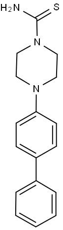 4-(1,1'-BIPHENYL-4-YL)PIPERAZINE-1-CARBOTHIOAMIDE 结构式