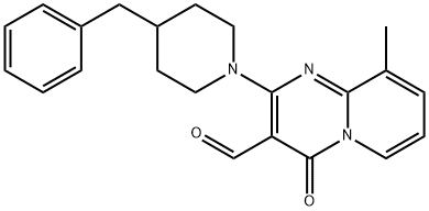 2-(4-BENZYL-PIPERIDIN-1-YL)-9-METHYL-4-OXO-4H-PYRIDO[1,2-A]PYRIMIDINE-3-CARBALDEHYDE 结构式