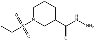 1-乙基磺酰基-3-哌啶卡巴肼 结构式