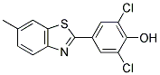 2,6-DICHLORO-4-(6-METHYL-1,3-BENZOTHIAZOL-2-YL)PHENOL 结构式
