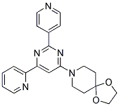 8-(6-PYRIDIN-2-YL-2-PYRIDIN-4-YLPYRIMIDIN-4-YL)-1,4-DIOXA-8-AZASPIRO[4.5]DECANE 结构式