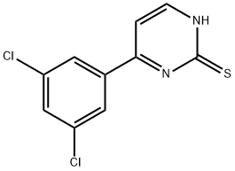 4-(3,5-DICHLORO-PHENYL)-PYRIMIDINE-2-THIOL 结构式