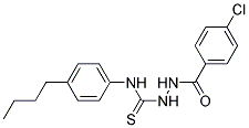 N-(4-BUTYLPHENYL)-2-(4-CHLOROBENZOYL)HYDRAZINECARBOTHIOAMIDE 结构式