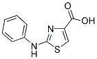 2-PHENYLAMINO-THIAZOLE-4-CARBOXYLIC ACID 结构式