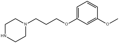 1-[3-(3-METHOXY-PHENOXY)-PROPYL]-PIPERAZINE 结构式