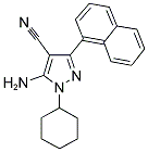 5-AMINO-3-(1-NAPHTHYL)-4-CYANO-1-CYCLOHEXYLPYRAZOLE 结构式