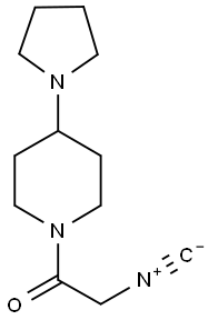 4-(1-PYRROLIDINO)-PIPERIDINO-1-ISOCYANO-ACETAMIDE 结构式