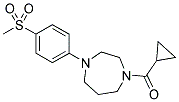 1-(CYCLOPROPYLCARBONYL)-4-[4-(METHYLSULFONYL)PHENYL]-1,4-DIAZEPANE 结构式