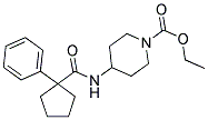 ETHYL 4-((PHENYLCYCLOPENTYL)CARBONYLAMINO)PIPERIDINECARBOXYLATE 结构式