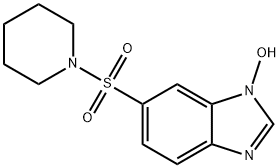 6-(哌啶-1-磺酰基)-1H-1,3-苯并二唑-1-醇 结构式