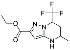 5-METHYL-7-TRIFLUOROMETHYL-4,5,6,7-TETRAHYDRO-PYRAZOLO[1,5-A]PYRIMIDINE-2-CARBOXYLIC ACID ETHYL ESTER 结构式