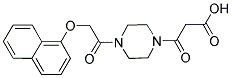 3-(4-[(1-NAPHTHYLOXY)ACETYL]PIPERAZIN-1-YL)-3-OXOPROPANOIC ACID 结构式