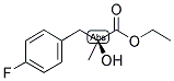 ETHYL (S)-2-HYDROXY-2-METHYL(4-FLUOROBENZENE)PROPANOATE 结构式