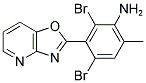 2,4-DIBROMO-6-METHYL-3-[1,3]OXAZOLO[4,5-B]PYRIDIN-2-YLANILINE 结构式