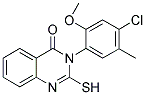 3-(4-CHLORO-2-METHOXY-5-METHYL-PHENYL)-2-MERCAPTO-3H-QUINAZOLIN-4-ONE 结构式